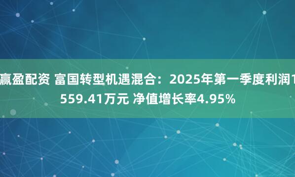 赢盈配资 富国转型机遇混合：2025年第一季度利润1559.41万元 净值增长率4.95%
